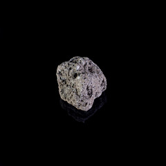Beautiful mineral stone on a black background