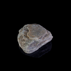 Beautiful mineral stone on a black background