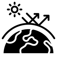 Planet Earth with atmosphere.