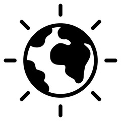 Planet Earth with atmosphere.