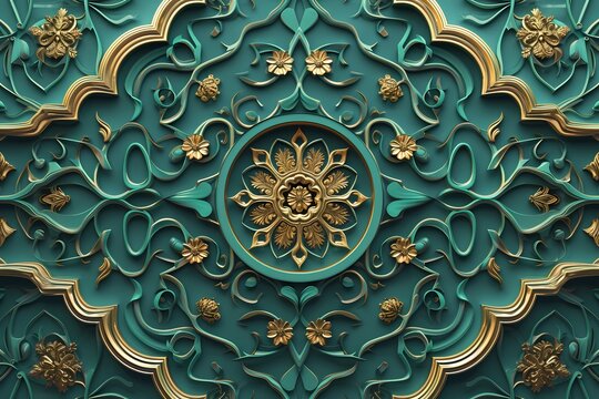 Ramadan Kareem seamless pattern background
