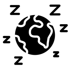 Planet earth sleep