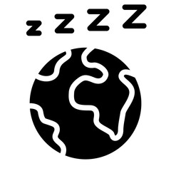 Planet earth sleep