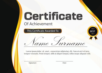 certificate new professional  design template