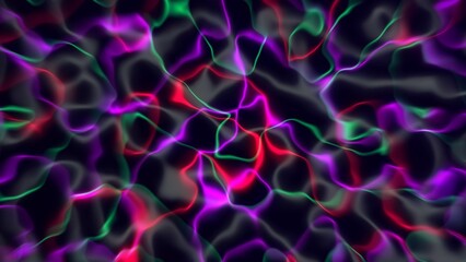 Abstract beautiful pink, cyan and gray color liquid illustration. Liquid background 4k illustration.