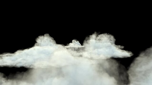 Flying cloud place on footage or background and easier to adjust color.