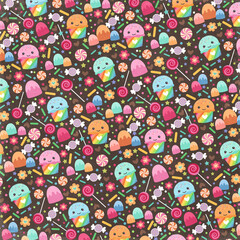 seamless pattern with flowers