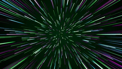 Particle lighting rainbow color illustration. Lighting background 4k illustration.