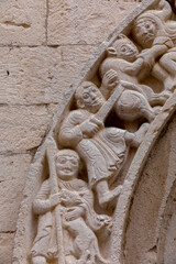 Santa Maria Maggiore cathedral, Barletta, Puglia, Italy. Relief detail