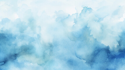 Abstract blue watercolor background.Hand painted watercolor.