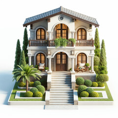 Fototapeta premium house on the hill