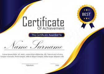 certificate new professional and trend design 