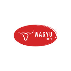 Wagyu beef logo design concept idea
