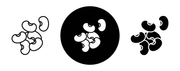 Legume outline icon collection or set. Legume Thin vector line art