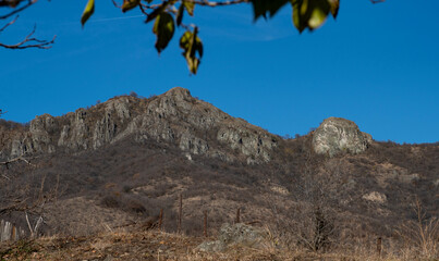 Mountains of Armenia in the warm autumn sunshine
