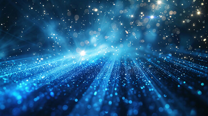 Obraz premium Modern stylish 3D design background with neon lights interior scene, space perspective scene illustration