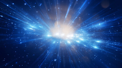 Fototapeta premium Modern stylish 3D design background with neon lights interior scene, space perspective scene illustration