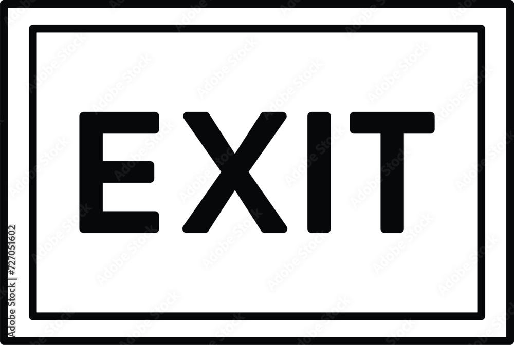 Poster rounded filled editable stroke exit icon