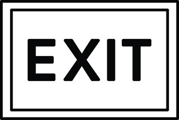 Rounded filled Editable stroke Exit Icon