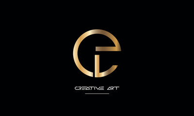 EL, LE, E, L abstract letters logo monogram