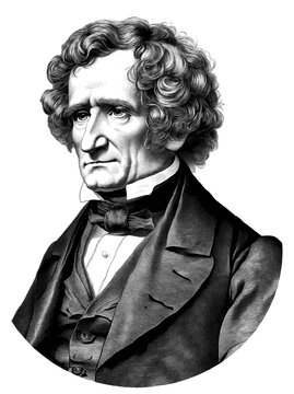 Hector Berlioz illustration, generative AI