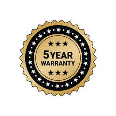 5 Year Warranty Vectors