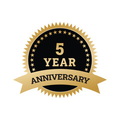 5 Year Anniversary Vectors