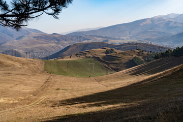 Autumn landscape in the Caucasus mountains