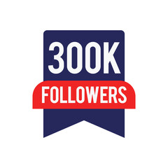 300k Followers Vectors