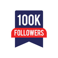 100k Followers Vectors