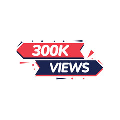 300k Views Vectors