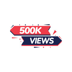 500k Views Vectors