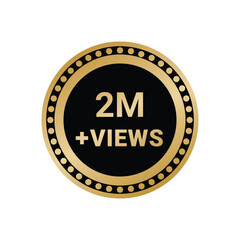 2 Million+ Views Vectors