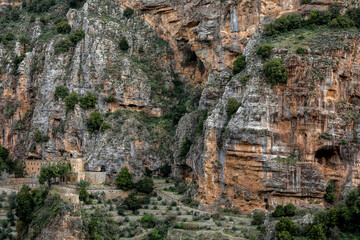 Mar Licha (Lichaa) monastery in the Qadisha (Kadisha) Holy Valley in Nortern Lebanon