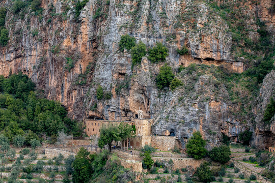 Mar Licha (Lichaa) monastery in the Qadisha (Kadisha) Holy Valley in Nortern Lebanon.