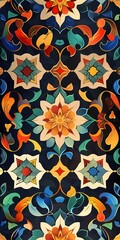 Ramadan Kareem seamless pattern background
