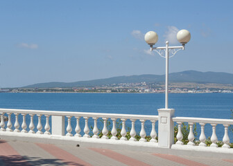 A seaside town in a warm land