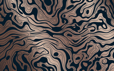 Abstract topographic map design wallpaper. Background with color lines wallpaper. Different shades and thickness. Damascus background.