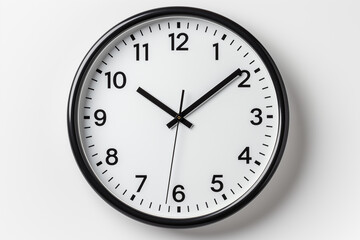 Clock isolated on white background.