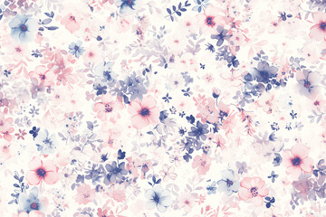 watercolor background, print for wrapping paper, background with flowers pattern