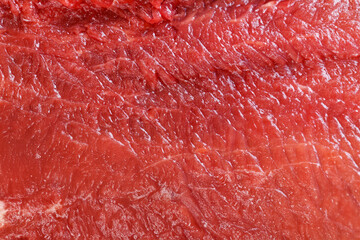Raw red beef meat macro texture or background