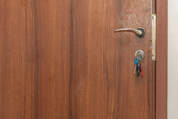 abstract background a bunch of keys in an old door