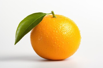 Tangerine on white background.