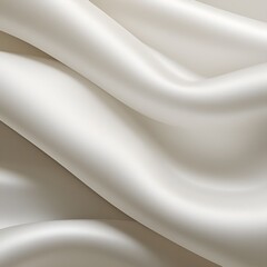 Background with silk white, pearl soft fabric with curves