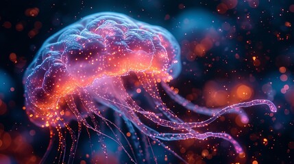 Neuro-Medusa - obrazy, fototapety, plakaty