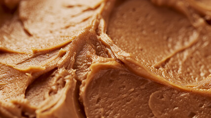 Close up of peanut butter