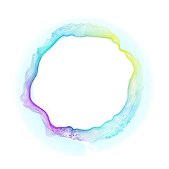 Circle frame with gradient mesh. Abstract background for your design.