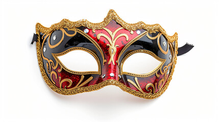 A stunning opera carnival mask with intricate details and vibrant colors, perfect for adding an air of mystery and elegance to any artistic project or costume.