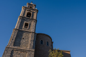 Palena, Abruzzo Church of San Falco and Sant'Antonino. - obrazy, fototapety, plakaty