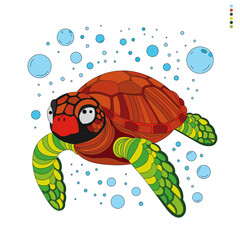 Cute Sea Turtle Design